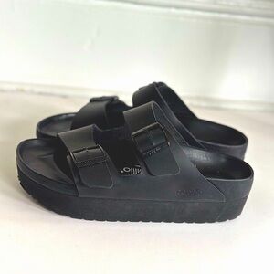 Papillio Black Sandals with Buckles